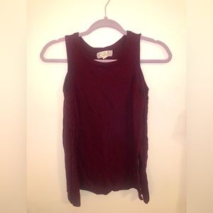 🍇 Pink Republic Maroon/Burgundy Cold Shoulder Sweater. Size M.
